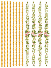 Load image into Gallery viewer, Petite Fleur Pink IOD Paint Inlay