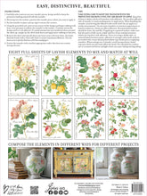 Load image into Gallery viewer, Rose Botanical IOD Transfers 12X16 Pad