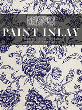 Load image into Gallery viewer, Indigo Floral IOD Paint Inlay