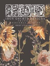 Load image into Gallery viewer, Painterly Florals IOD Transfers 12X16 Pad