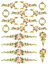 Load image into Gallery viewer, Petite Fleur Pink IOD Paint Inlay
