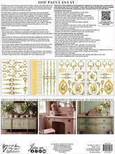 Load image into Gallery viewer, Petite Fleur Pink IOD Paint Inlay
