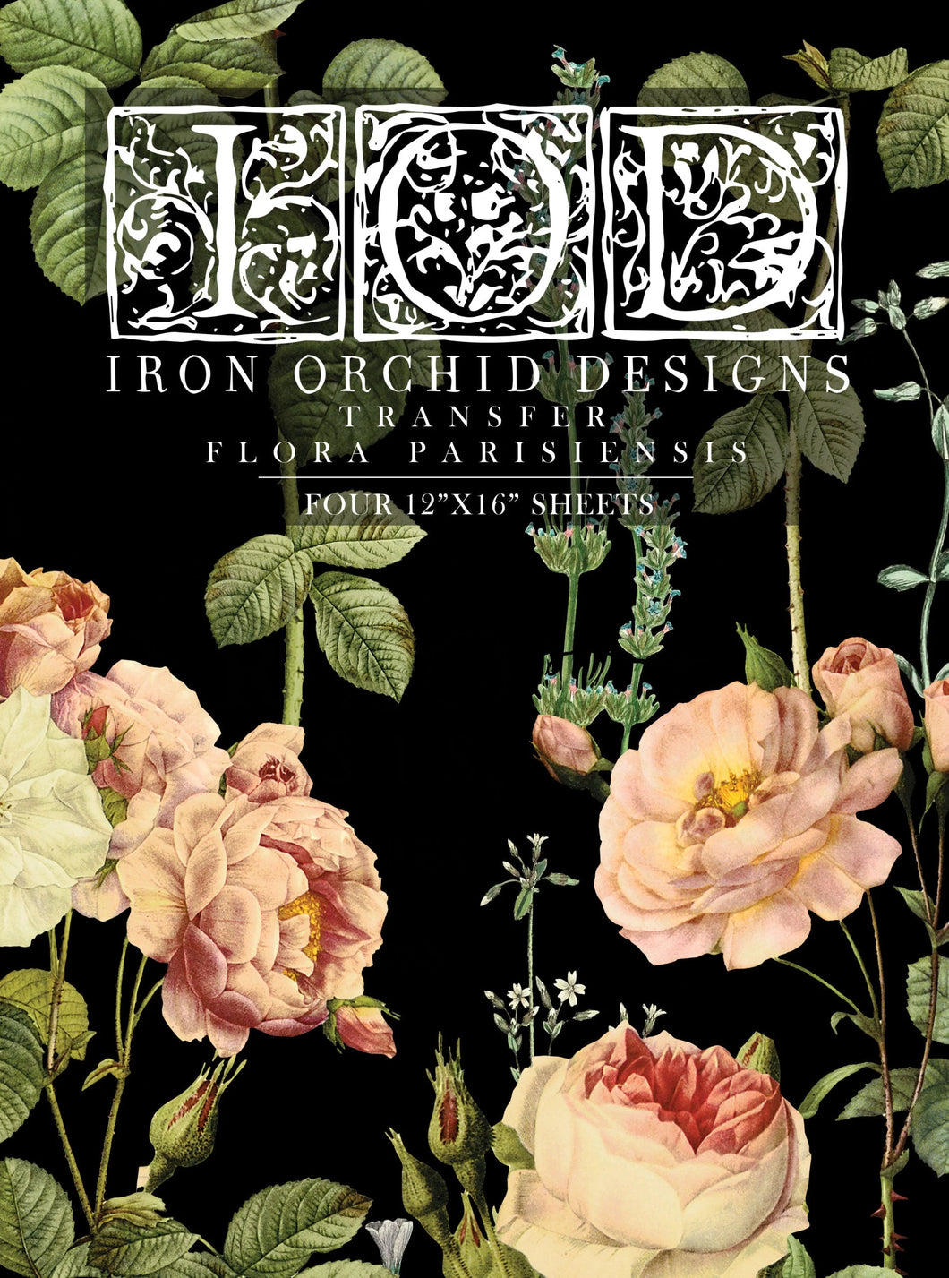 Flora Parisiensis IOD Transfers 12X16 Pad