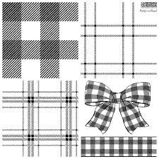 Pretty in Plaid IOD Decor Stamp