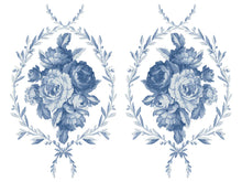 Load image into Gallery viewer, Trompe L&#39;oeil Bleu IOD Paint Inlay
