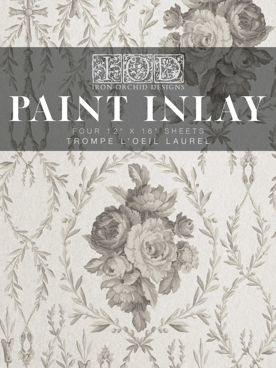 Trompe L'oeil Laurel IOD Paint Inlay